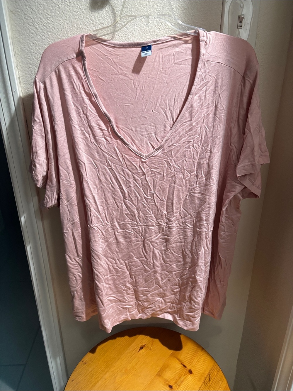 Old Navy Luxe 3X Pale Pink Tee NWT